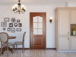 фото Дверь межкомнатная остеклённая ламинированное Антик 200х60 см цвет итальянский орех