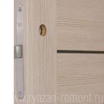 фото Дверь межкомнатная глухая Ницца 60x200 см, ПВХ, цвет кремовый, с фурнитурой