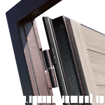 фото Дверь входная металлическая Ницца, 860 мм, правая, цвет грей царга