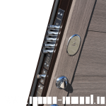 фото Дверь входная металлическая Ницца, 960 мм, левая, цвет грей царга