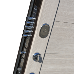 фото Дверь входная металлическая Ницца, 960 мм, левая, цвет ларче царга