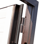 фото Дверь входная металлическая Ницца, 960 мм, левая, цвет ларче царга