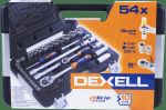 фото Набор головок Dexell 54 предмета, пластиковый ящик