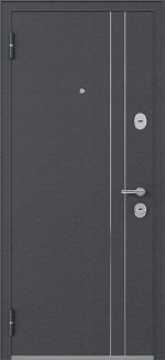 фото Дверь металлическая Контрол Танганика, 880 мм, левая, цвет орех