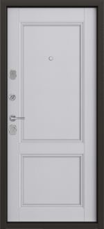 фото Дверь металлическая Контрол Танганика, 960 мм, левая, цвет белый