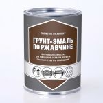 фото Грунт-эмаль глянцевая по ржавчине коричневая 0,8 кг