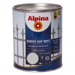 фото Краска по металлу и ржавчине ALPINA гладкая серебряный 0,75 л