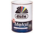 фото Эмаль по ржавчине Dufa METALL 3 в 1 полуматовая серая 0,75 л