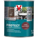 фото Эмаль V33 Direct protect универсальная бордо полуглянец 0,75 л