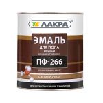 фото Эмаль ЛАКРА ПФ-266 Красно-коричневый 2 кг