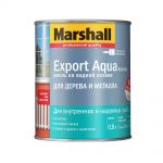 фото Эмаль водная Marshall Export Aqua для дерева и металла 0,8 л белая полуматовая