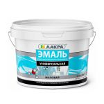 фото Эмаль ЛАКРА Универсальная Белый матовый 2,5 кг