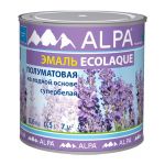 фото Экоэмаль ALPA Белый полуматовый 0,5 л