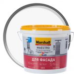 фото Краска для фасадов Marshall Maestro BW 4.5 л