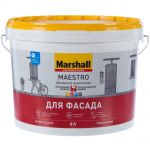 фото Краска для фасадов Marshall Maestro BW 9 л