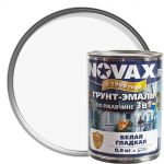 фото Эмаль-грунт по ржавчине Novax 3в1 цвет белый 0.9 кг