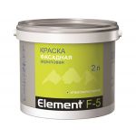 фото Краска ELEMENT F-5 фасадная 2 л