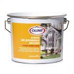 фото Краска для деревянных фасадов OLIMP белая 2.7 л