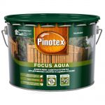 фото Антисептик Pinotex Focus Aqua на водной основе орех 9 л