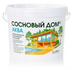фото Деревозащитный декоративный антисептик Сосновый дом Аква палисандр 9 л