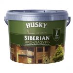 фото Эко-лазурь HUSKY Siberian полуматовая Бесцветная 9 л