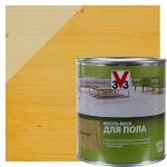 фото Масло-воск для пола V33 цвет светлый дуб 0.75 л