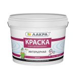 фото Краска ЛАКРА Интерьерная Белая 14 кг 