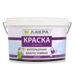 фото Краска ЛАКРА Латексная Интерьерная Влагостойкая Белая 14 кг 