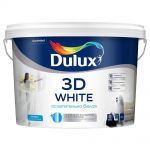 фото Водно-дисперсионная краска DULUX 3D White ослепительно белая 10 л