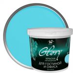 фото Краска для гостинной Glory 0.9 л, цвет бирюза