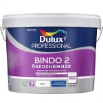 фото Краска dulux bindo 2 белоснежная 9 л