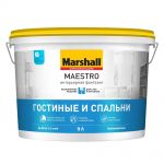 фото Краска Marshall Maestro Интерьерная фантазия BW глубокоматовая белая 9 л