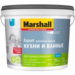 фото Краска Marshall Export Кухни и ванные BW матовая белая 4,5 л