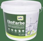 фото Краска для кухни и ванной Jobi «Ekofarbe», сталь, цвет белый, 5 л