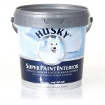 фото Акриловая краска HUSKY Super Paint Interior белоснежная 0.9 кг