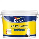 фото Латексная краска для стен и потолков DULUX Acryl Matt BW 9 л