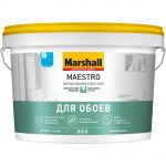 фото Краска Marshall интерьерная классика белая 2.5 л