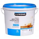 фото Краска для стен гостиной и спальни Luxens 5 л