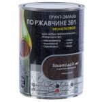 фото Эмаль молотковая Dali 3в1 цвет коричневый 0.8 кг
