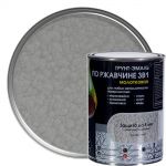 фото Эмаль молотковая Dali 3в1 цвет серебряный 0.8 кг