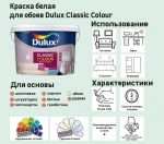 фото Краска для обоев Dulux Classic Colour база BW 2.5 л
