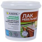 фото Лак тонированный водный цвета сосна 0.9 кг