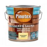 фото Лак PINOTEX Лакер Сауна 20 полуматовый 1 л