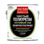 фото Лак PETRI Diamond Hard полиуретановый матовый 3,78 л