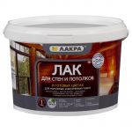 фото Лак тонированный для стен и потолка Лакра бесцветный 2.5 л