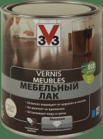 фото Лак для мебели V33 акриловый белый 1 л