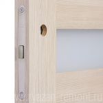 фото Дверь межкомнатная остеклённая Ницца 80x200 см, ПВХ, цвет кремовый, с фурнитурой