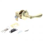 фото Ручка-защёлка Avers 8091-01-G, с ключом и фиксатором, сталь, цвет золото