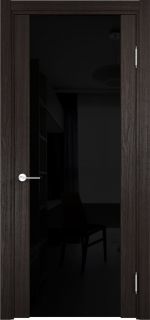 фото Дверь межкомнатная остеклённая Сан-Ремо 200х60 см цвет дуб шоколадный