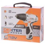 фото Шуруповерт Dexter, Li-ion 12 В, 1,5 Ач
